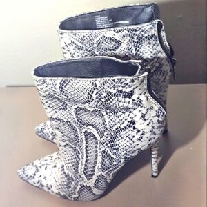 Snake Print Boots